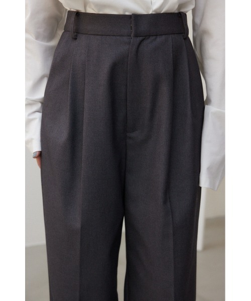 crie conforto(クリーコンフォルト)の「裾リターンワイドパンツ(その他パンツ・レディース・ベージュ/グレー/ブラウン・MEDIUM/SMALL)」の21枚目の写真