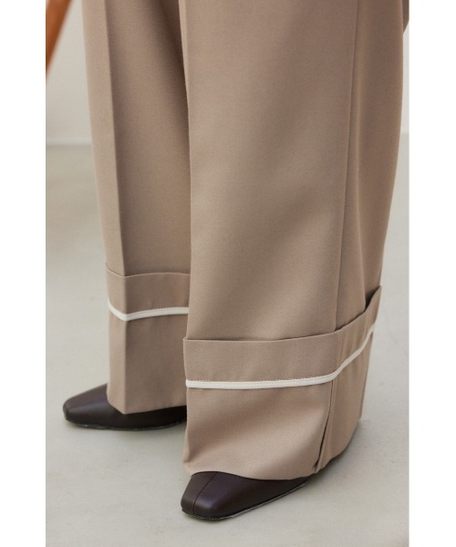 crie conforto(クリーコンフォルト)の「裾リターンワイドパンツ(その他パンツ・レディース・ベージュ/グレー/ブラウン・MEDIUM/SMALL)」の15枚目の写真