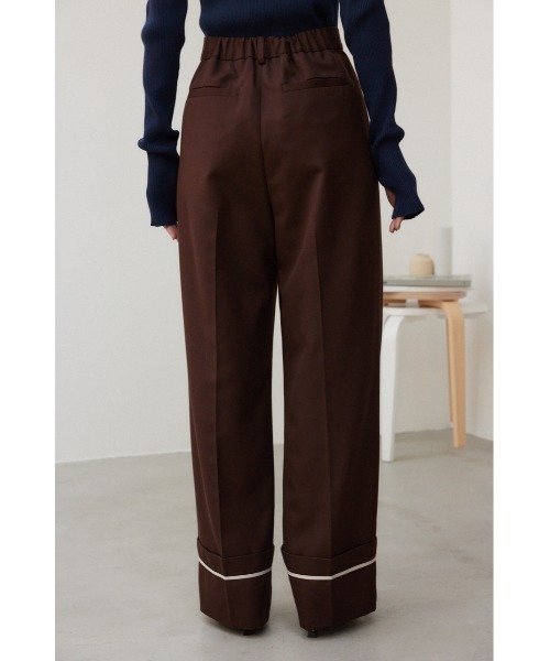 crie conforto(クリーコンフォルト)の「裾リターンワイドパンツ(その他パンツ・レディース・ベージュ/グレー/ブラウン・MEDIUM/SMALL)」の4枚目の写真