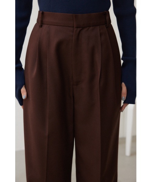 crie conforto(クリーコンフォルト)の「裾リターンワイドパンツ(その他パンツ・レディース・ベージュ/グレー/ブラウン・MEDIUM/SMALL)」の5枚目の写真