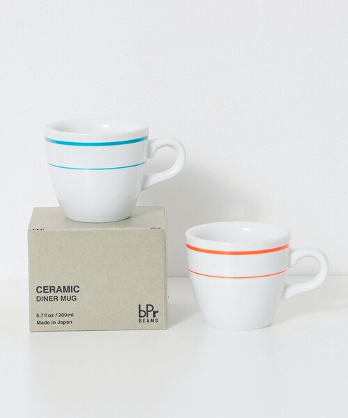 bpr BEAMS（ビーピーアール ビームス ）の「bPr BEAMS / DAILY COLLECTION DINER MUG CUP（グラス/マグカップ/タンブラー・メンズ・オレンジ/ネイビー・ONE SIZE）」の3枚目の写真