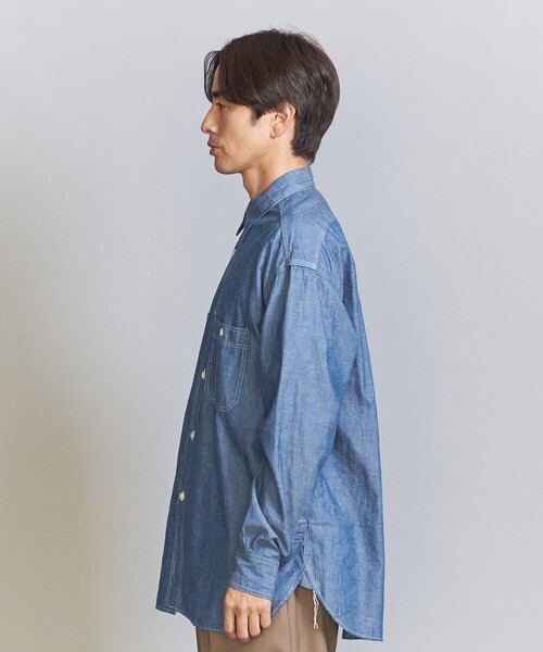 5525Gallery(ゴーゴーニーゴーギャラリー)の「【別注】 <5525gallery> AMEKAJI シャンブレー シャツ(シャツ/ブラウス・メンズ・ライトブルー・M/L/XL)」の8枚目の写真