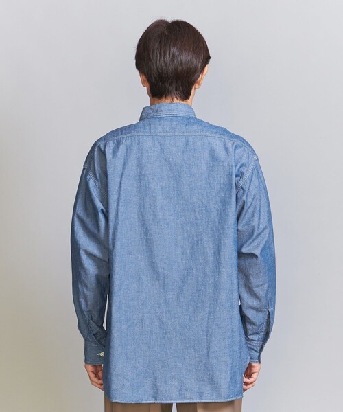 5525Gallery(ゴーゴーニーゴーギャラリー)の「【別注】 <5525gallery> AMEKAJI シャンブレー シャツ(シャツ/ブラウス・メンズ・ライトブルー・M/L/XL)」の9枚目の写真