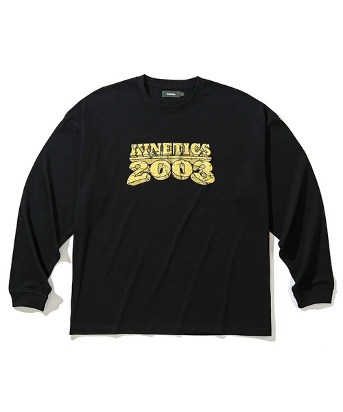 Kinetics(キネティクス)の「KINETICS SIGNBOARD LS T-SHIRT(キネティクス サインボード LS Tシャツ)(Tシャツ/カットソー・メンズ・ブラック/ホワイト/ベージュ・LARGE/X-LARGE/MEDIUM)」の1枚目の写真