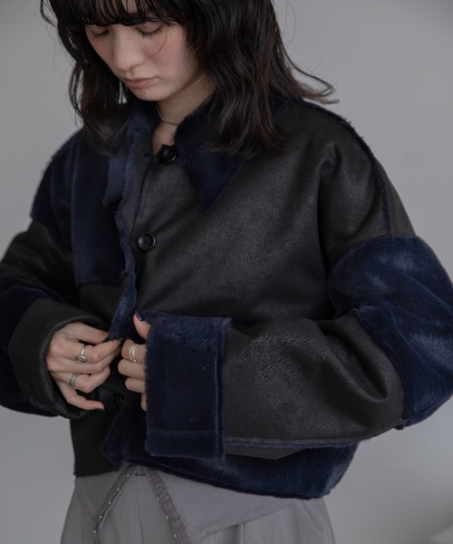 パッチワークファーコート（その他アウター）｜VACANCY（ヴァカンシー