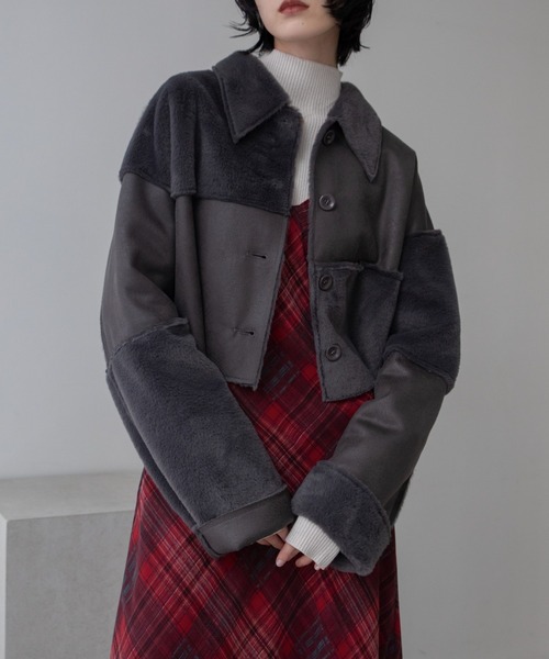 パッチワークファーコート（その他アウター）｜VACANCY（ヴァカンシー