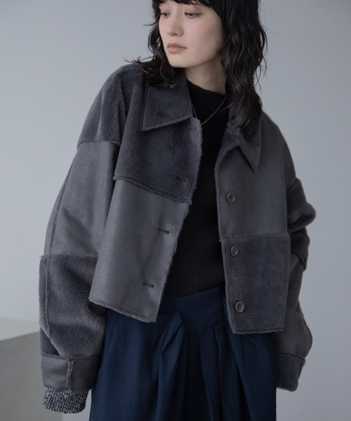 パッチワークファーコート（その他アウター）｜VACANCY（ヴァカンシー