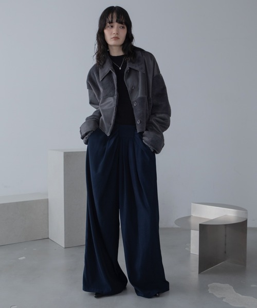 セール】パッチワークファーコート（その他アウター）｜VACANCY