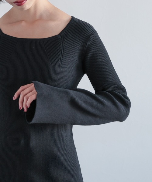 PAGEBOY（ページボーイ）の「スクエアネックフレアスリーブプルオーバー（Tシャツ/カットソー・レディース・ブルー/オフホワイト/ブラック・FREE）」の22枚目の写真