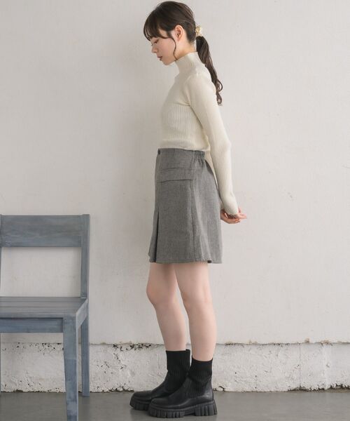 RETRO GIRL（レトロガール）の「プリーツミニフレアスカパン（その他パンツ・レディース・グレー系その他/ブラウン系その他/ブラック・FREE）」の13枚目の写真
