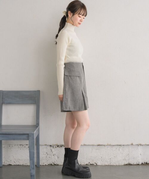 RETRO GIRL（レトロガール）の「プリーツミニフレアスカパン（その他パンツ・レディース・グレー系その他/ブラウン系その他/ブラック・FREE）」の14枚目の写真