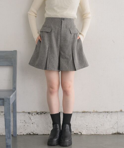 RETRO GIRL（レトロガール）の「プリーツミニフレアスカパン（その他パンツ・レディース・グレー系その他/ブラウン系その他/ブラック・FREE）」の17枚目の写真
