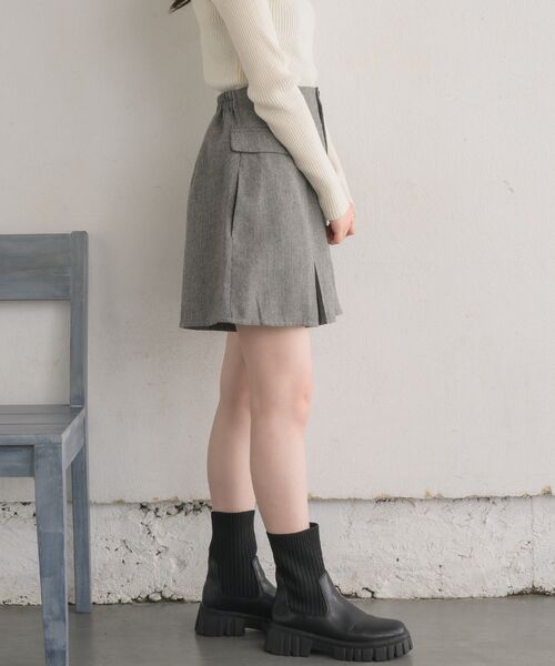 RETRO GIRL（レトロガール）の「プリーツミニフレアスカパン（その他パンツ・レディース・グレー系その他/ブラウン系その他/ブラック・FREE）」の19枚目の写真