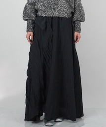 新品★AULAアウラ　チュールロングスカート　黒 2WAY TULLE TIERED SKIRT — aulaaila