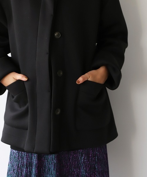 MICA&DEAL（マイカ＆ディール）の「スタンドカラーフライフロントコート（ステンカラーコート・レディース・ブラウン/ベージュ/ブラック・FREE）」の8枚目の写真