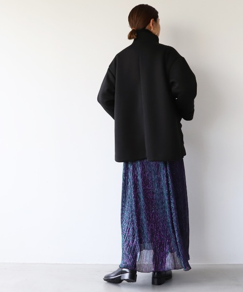 MICA&DEAL（マイカ＆ディール）の「スタンドカラーフライフロントコート（ステンカラーコート・レディース・ブラウン/ベージュ/ブラック・FREE）」の9枚目の写真