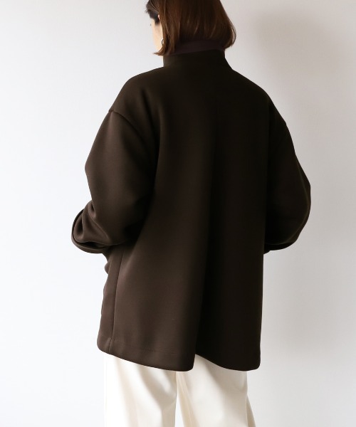 MICA&DEAL（マイカ＆ディール）の「スタンドカラーフライフロントコート（ステンカラーコート・レディース・ブラウン/ベージュ/ブラック・FREE）」の19枚目の写真