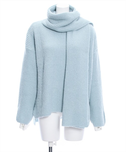 clear(クリア)の「マフラー付きニットトップス≪STAY MOTION≫(ニット/セーター・レディース・ライトブルー/アイボリー/ピンク・F)」の17枚目の写真