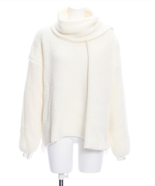clear(クリア)の「マフラー付きニットトップス≪STAY MOTION≫(ニット/セーター・レディース・ライトブルー/アイボリー/ピンク・F)」の19枚目の写真