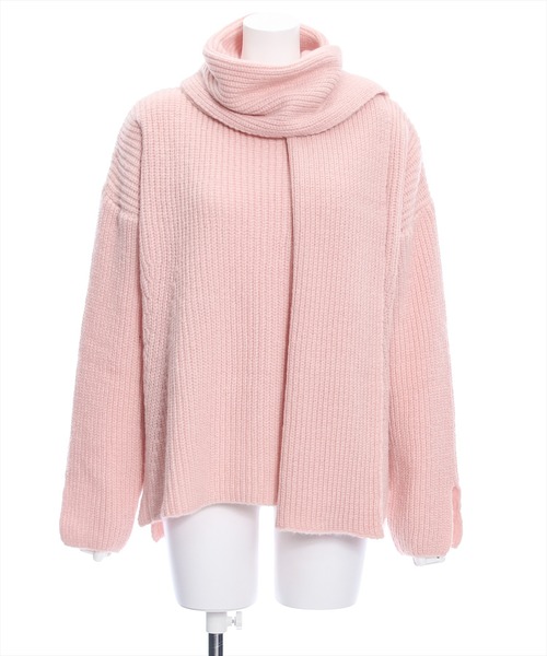 clear(クリア)の「マフラー付きニットトップス≪STAY MOTION≫(ニット/セーター・レディース・ライトブルー/アイボリー/ピンク・F)」の18枚目の写真