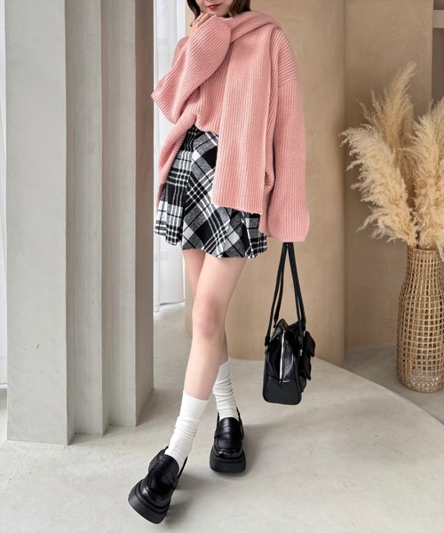 clear(クリア)の「マフラー付きニットトップス≪STAY MOTION≫(ニット/セーター・レディース・ライトブルー/アイボリー/ピンク・F)」の22枚目の写真