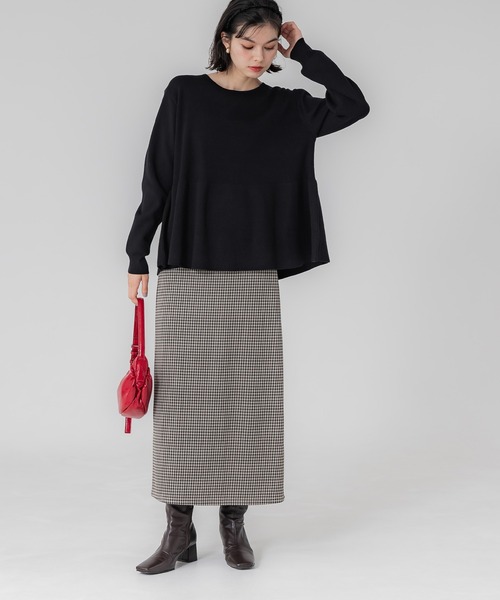coca(coca)(コカ)の「【WEB限定セール】総柄ジャカード Iラインスカート(スカート・レディース・その他/A/B・M/L)」の8枚目の写真