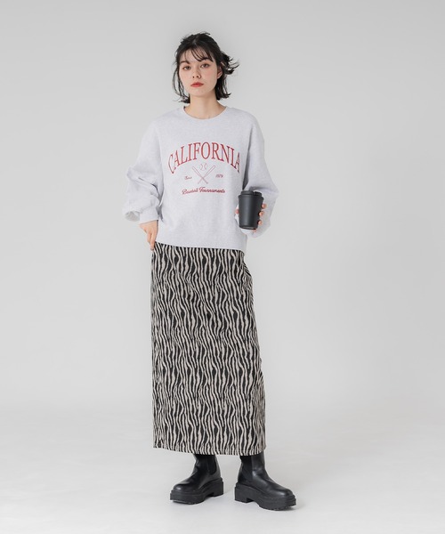 coca(coca)(コカ)の「【WEB限定セール】総柄ジャカード Iラインスカート(スカート・レディース・その他/A/B・M/L)」の10枚目の写真