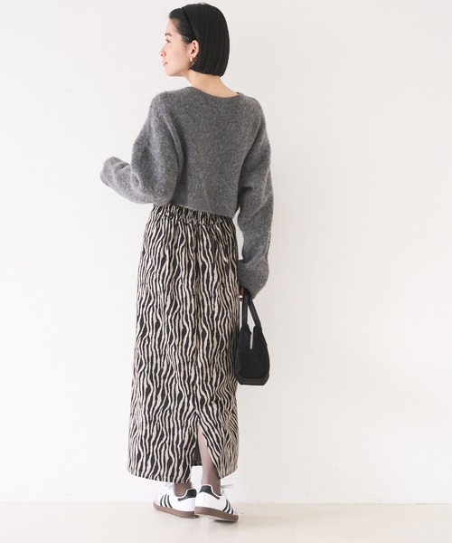 coca(coca)(コカ)の「【WEB限定セール】総柄ジャカード Iラインスカート(スカート・レディース・その他/A/B・M/L)」の15枚目の写真