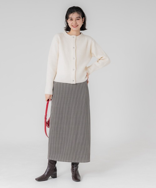 coca(coca)(コカ)の「【WEB限定セール】総柄ジャカード Iラインスカート(スカート・レディース・その他/A/B・M/L)」の4枚目の写真
