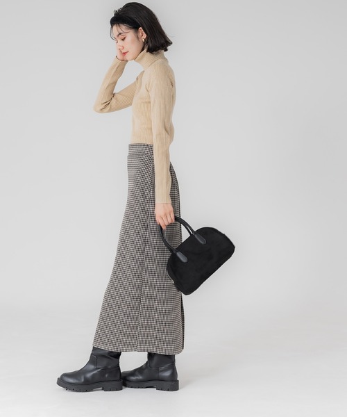 coca(coca)(コカ)の「【WEB限定セール】総柄ジャカード Iラインスカート(スカート・レディース・その他/A/B・M/L)」の5枚目の写真