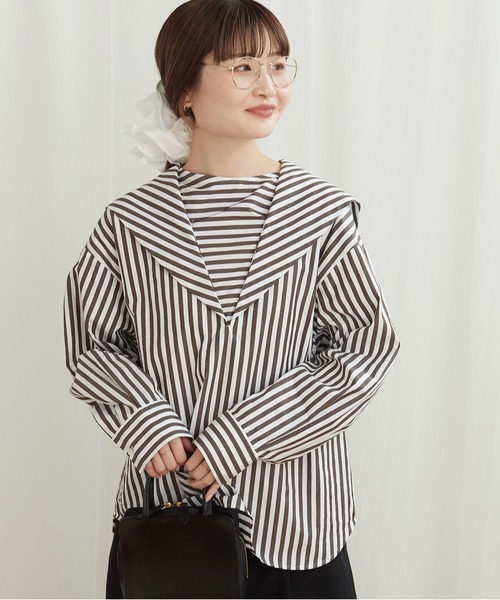 fig London（フィグロンドン）の「STRIPE sailor shirts