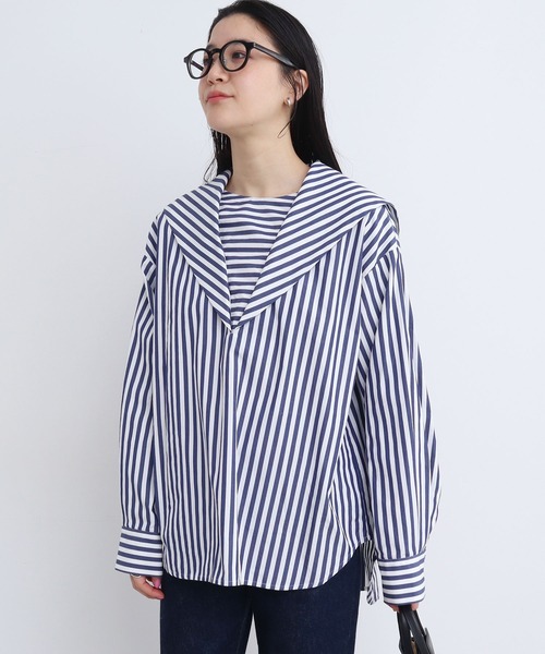 fig London（フィグロンドン）の「STRIPE sailor shirts