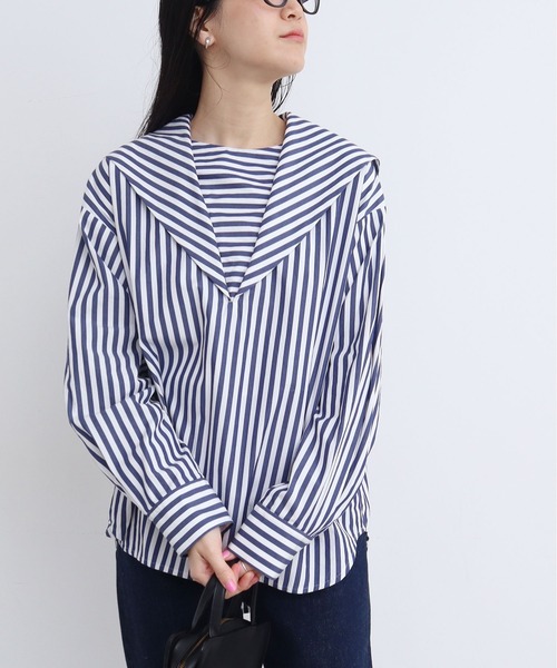 fig London（フィグロンドン）の「STRIPE sailor shirts（シャツ