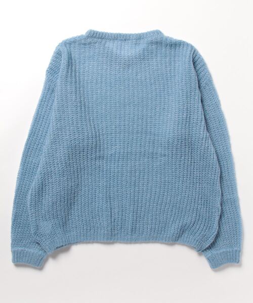 STRAWBERRY-FIELDS（ストロベリーフィールズ）の「エアルモヘヤ　ニット（ニット/セーター・レディース・ロイヤルブルー/オフホワイト・2）」の13枚目の写真