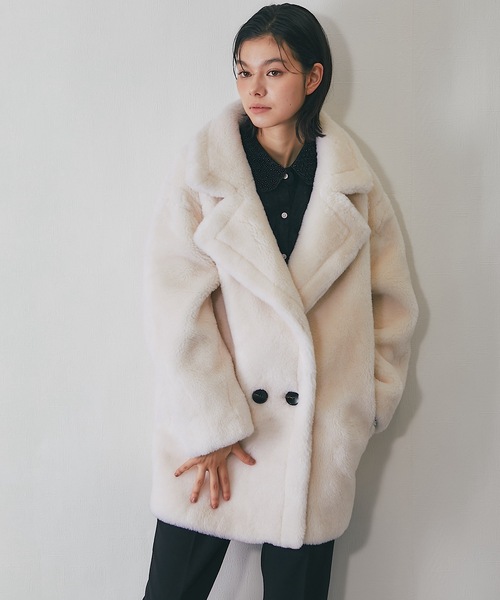 ウール100%Pコート（ムートンコート）｜SMILE ORCHID（スマイル