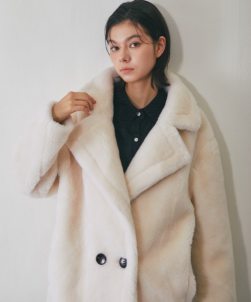 ウール100%Pコート（ムートンコート）｜SMILE ORCHID（スマイル