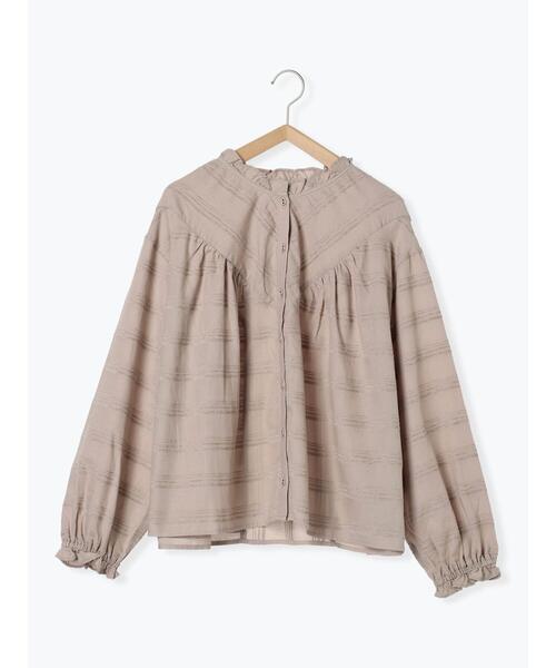 Samansa Mos2(サマンサ モスモス)の「モールスタンドフリル襟ブラウス(シャツ/ブラウス・レディース・オフホワイト/ブラック/ベージュ・F)」の22枚目の写真