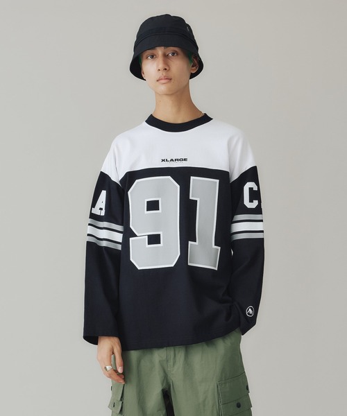 XLARGE（エクストララージ）の「XL FOOTBALL L/S TEE（Tシャツ/カットソー・メンズ・ホワイト/ブラック/グリーン・L/XL/M/S）」の17枚目の写真