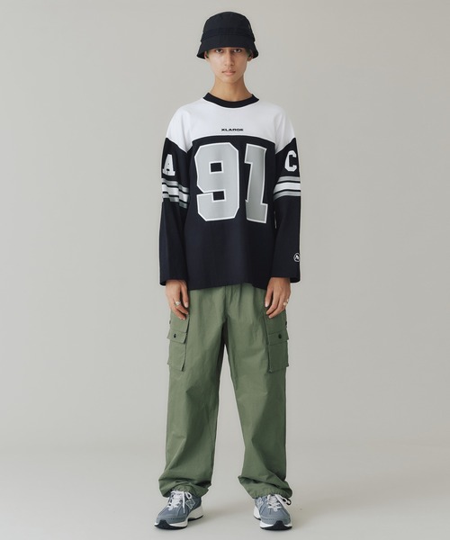 XLARGE（エクストララージ）の「XL FOOTBALL L/S TEE（Tシャツ/カットソー・メンズ・ホワイト/ブラック/グリーン・L/XL/M/S）」の19枚目の写真