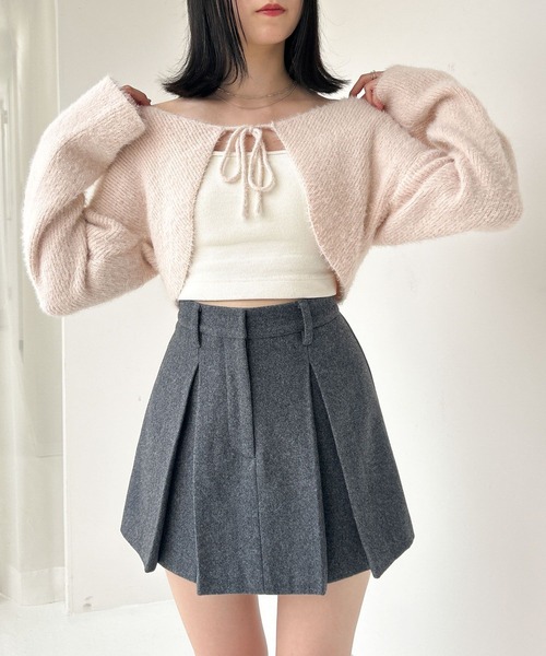 Heather(ヘザー)の「ラメリボンショートカーディガン 996235(カーディガン/ボレロ・レディース・ピンク/アイボリー/グレー・FREE)」の21枚目の写真