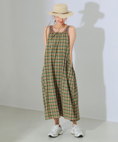 B:MING by BEAMS(ビーミングバイビームス)の「B:MING by BEAMS / チェック キャミ ワンピース(ワンピース・レディース・オレンジ/ブルー・SMALL/MEDIUM)」の12枚目の写真