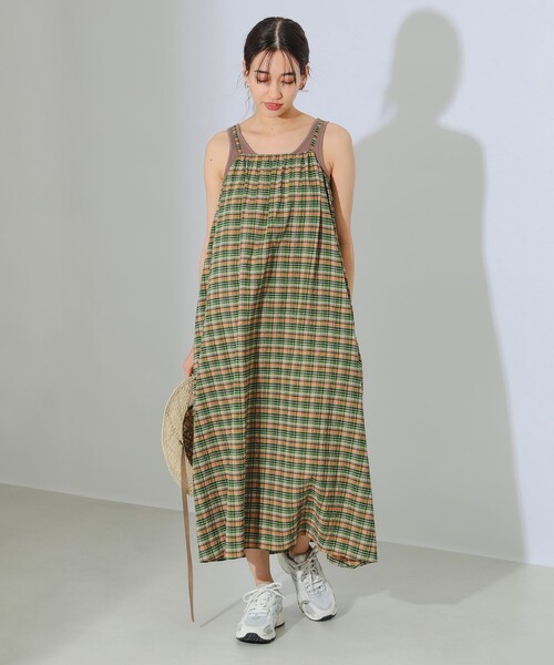 B:MING by BEAMS(ビーミングバイビームス)の「B:MING by BEAMS / チェック キャミ ワンピース(ワンピース・レディース・オレンジ/ブルー・SMALL/MEDIUM)」の14枚目の写真