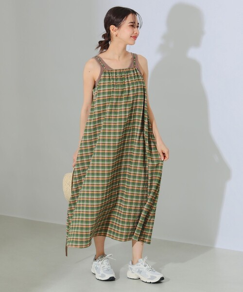 B:MING by BEAMS(ビーミングバイビームス)の「B:MING by BEAMS / チェック キャミ ワンピース(ワンピース・レディース・オレンジ/ブルー・SMALL/MEDIUM)」の16枚目の写真