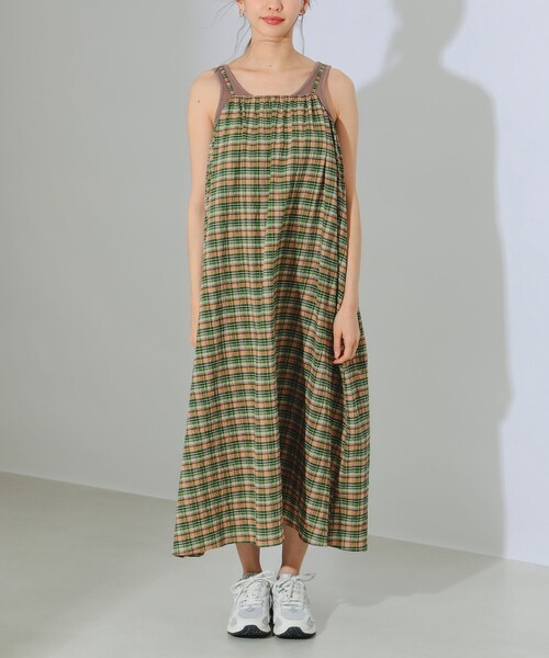 B:MING by BEAMS(ビーミングバイビームス)の「B:MING by BEAMS / チェック キャミ ワンピース(ワンピース・レディース・オレンジ/ブルー・SMALL/MEDIUM)」の17枚目の写真