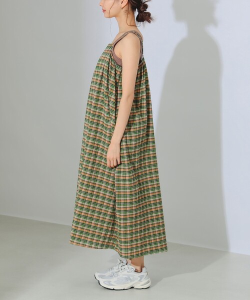 B:MING by BEAMS(ビーミングバイビームス)の「B:MING by BEAMS / チェック キャミ ワンピース(ワンピース・レディース・オレンジ/ブルー・SMALL/MEDIUM)」の18枚目の写真