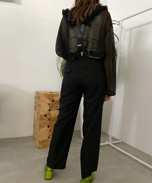Ameri（アメリ）の「UND PLEATS GATHER SUSPENDER PANTS（その他