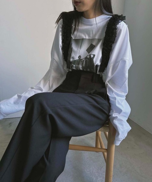 Ameri（アメリ）の「UND PLEATS GATHER SUSPENDER PANTS（その他