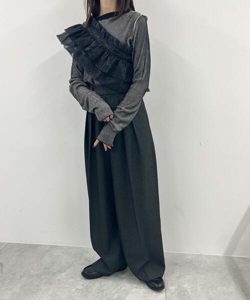 WEGO/【24年春夏新作】マルチWAY付けフリル