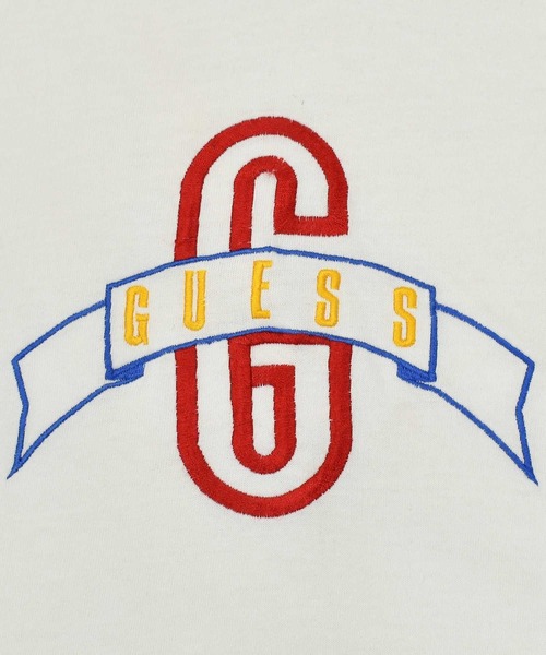 ヴィンテージ古着】90's GUESS/ゲス ロゴ刺繍 ロンT ラガー
