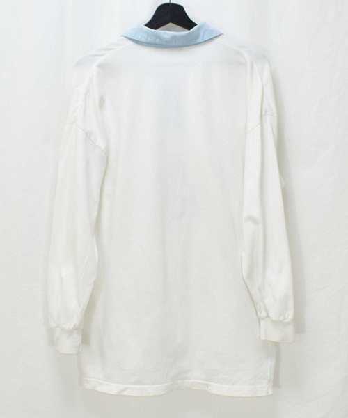 Guess（ゲス）の「【ヴィンテージ古着】90's GUESS/ゲス ロゴ刺繍 ロンT ラガーシャツ（Tシャツ/カットソー・メンズ・ホワイト・LARGE）」の3枚目の写真